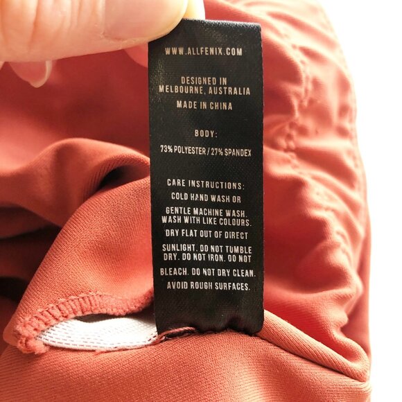 ALLFENIX Burnt Orange Crop Top Sports Bra Tank Womens Small - Picture 5 of 7